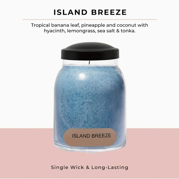 ISLAND BREEZE -A Cheerful Giver Baby Jar Single Wick Candle, 6 oz (2 pack) - Picture 4 of 8